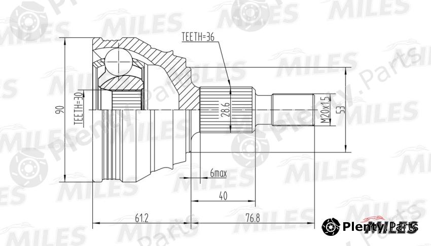  MILES part GA20021 Replacement part