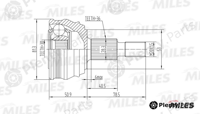  MILES part GA20022 Replacement part