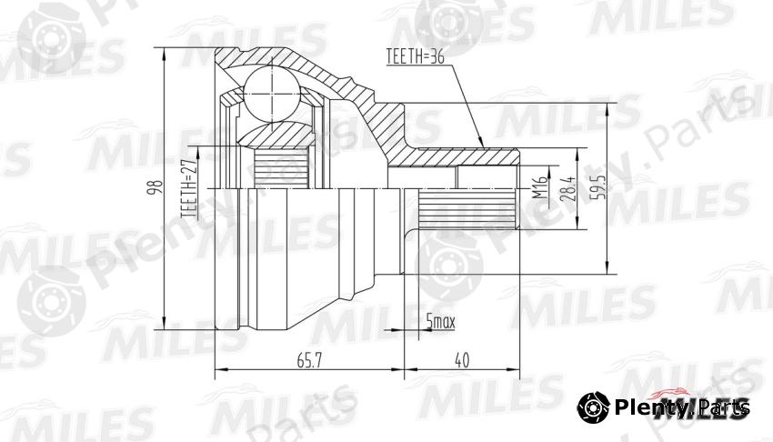  MILES part GA20024 Replacement part