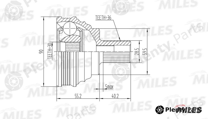  MILES part GA20025 Replacement part