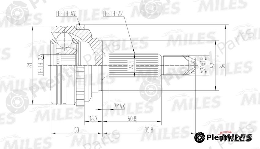  MILES part GA20044 Replacement part