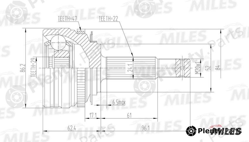  MILES part GA20050 Replacement part