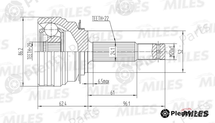  MILES part GA20076 Replacement part