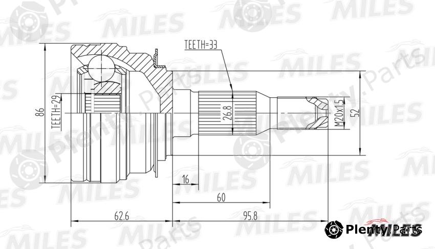  MILES part GA20077 Replacement part
