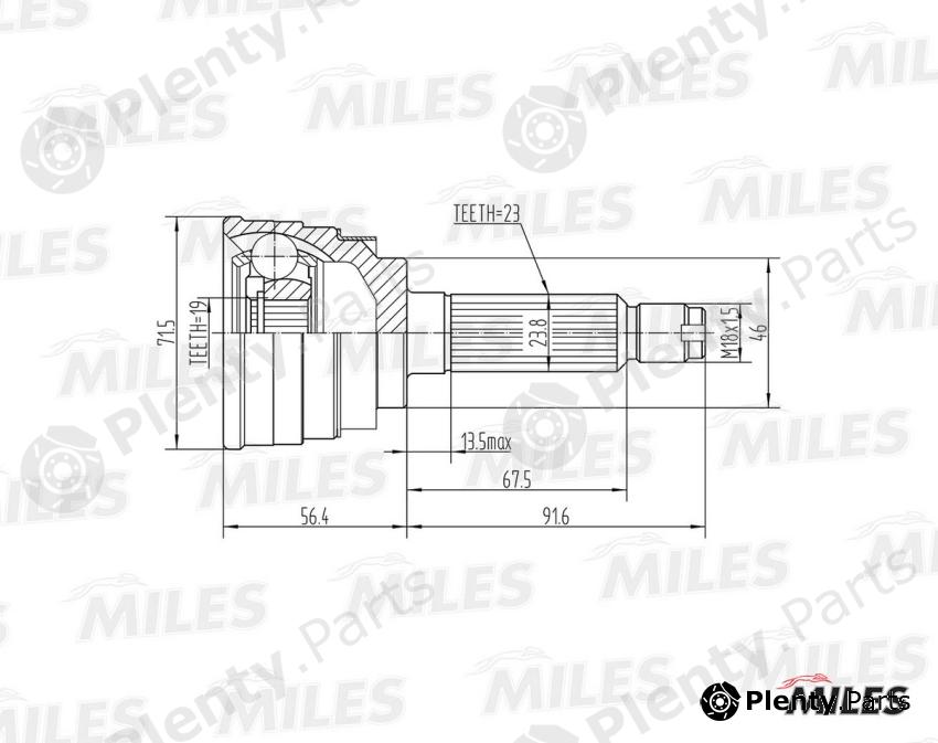  MILES part GA20079 Replacement part