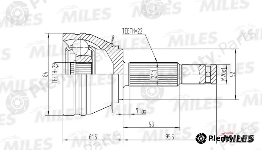 MILES part GA20082 Replacement part