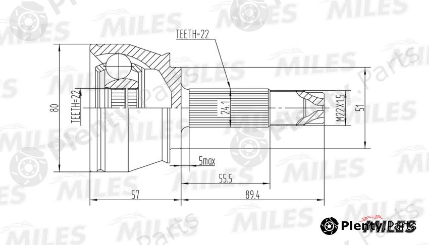  MILES part GA20091 Replacement part
