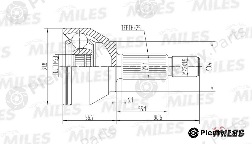  MILES part GA20106 Replacement part