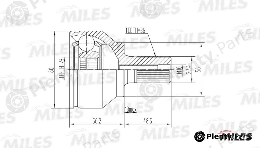 MILES part GA20107 Replacement part