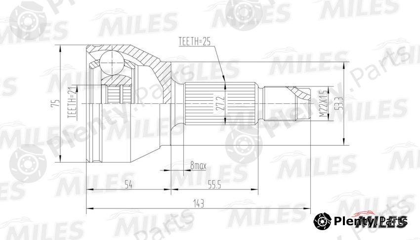  MILES part GA20110 Replacement part