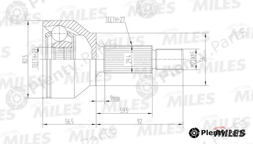  MILES part GA20117 Replacement part