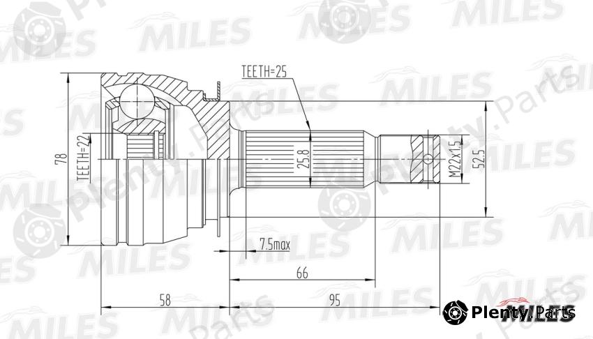  MILES part GA20160 Replacement part