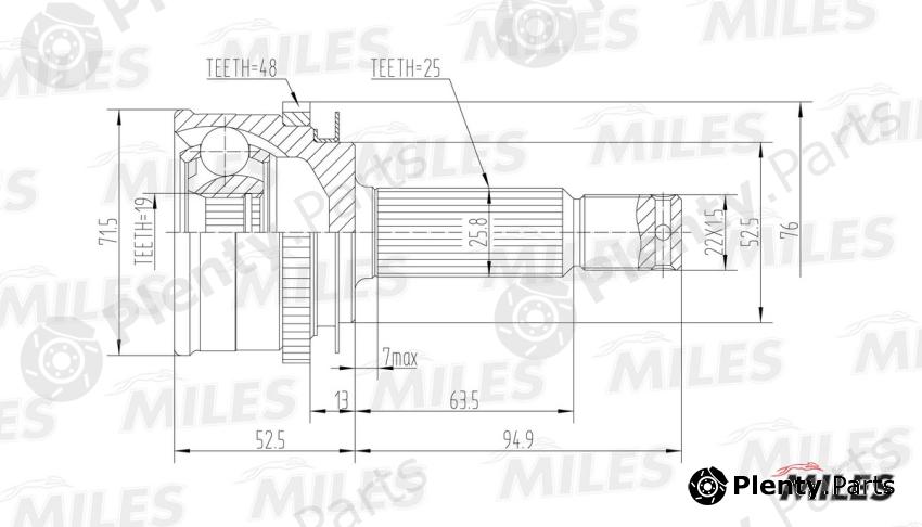  MILES part GA20164 Replacement part