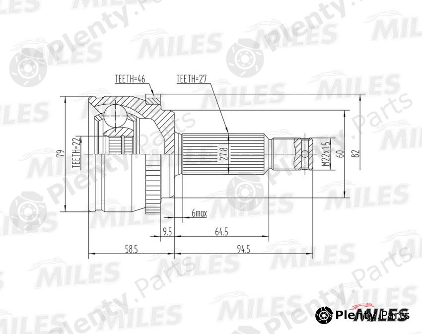  MILES part GA20167 Replacement part