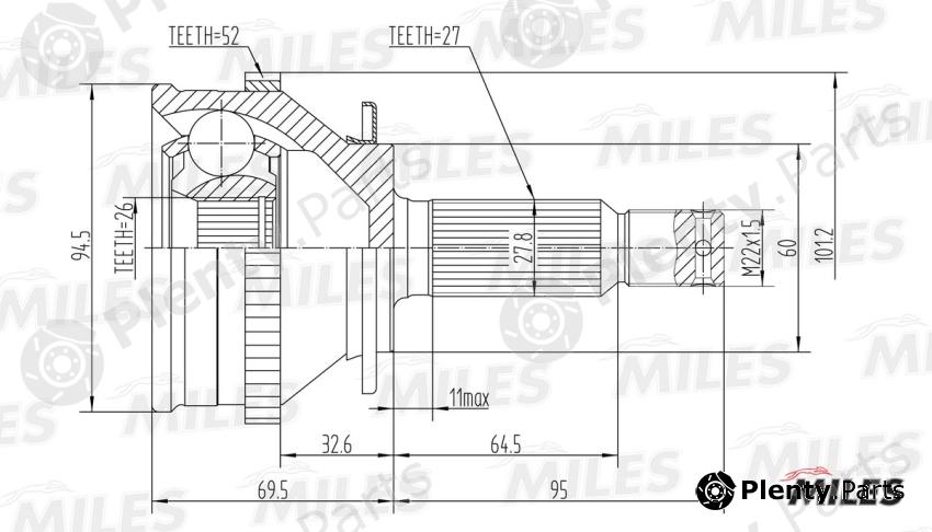  MILES part GA20171 Replacement part