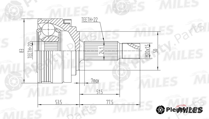  MILES part GA20195 Replacement part
