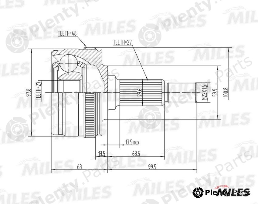  MILES part GA20244 Replacement part