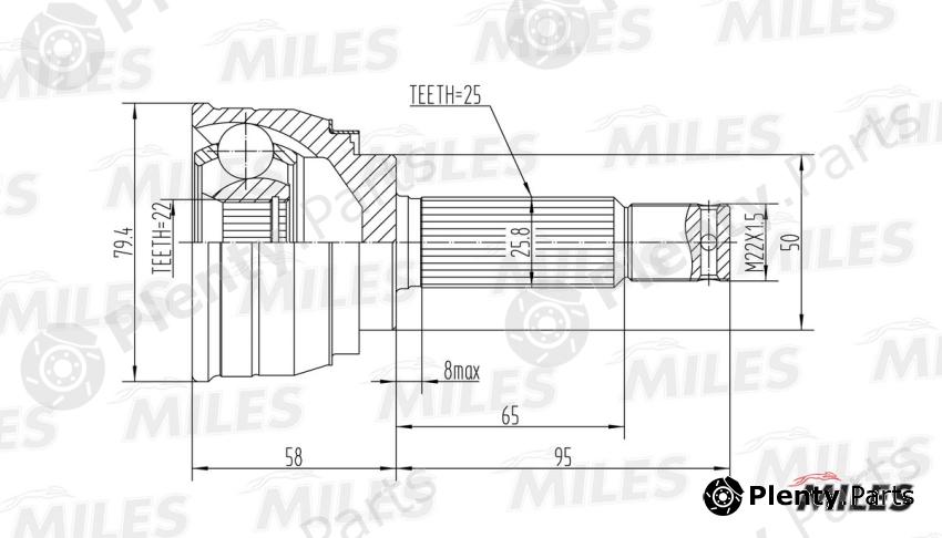  MILES part GA20259 Replacement part