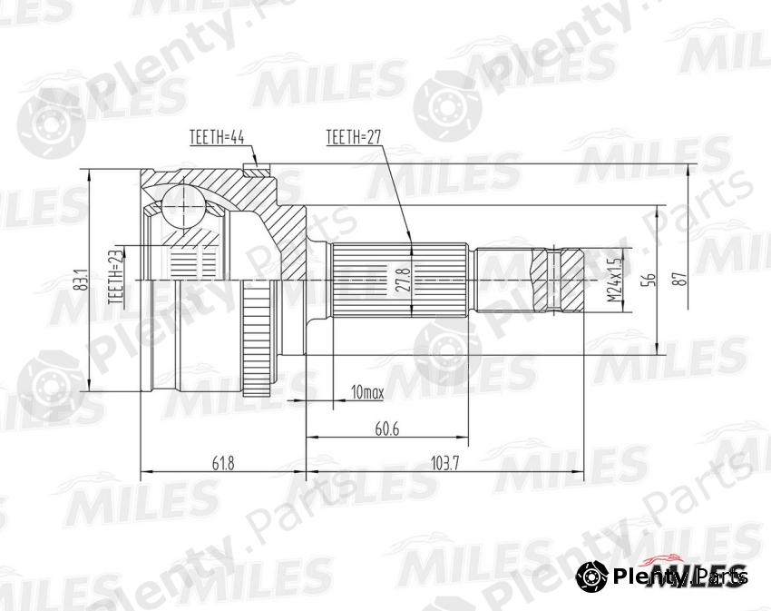  MILES part GA20312 Replacement part