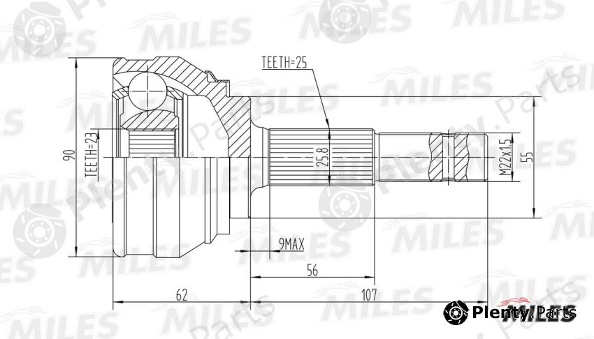  MILES part GA20334 Replacement part