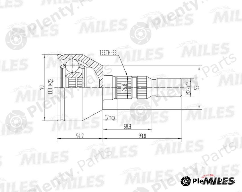  MILES part GA20353 Replacement part