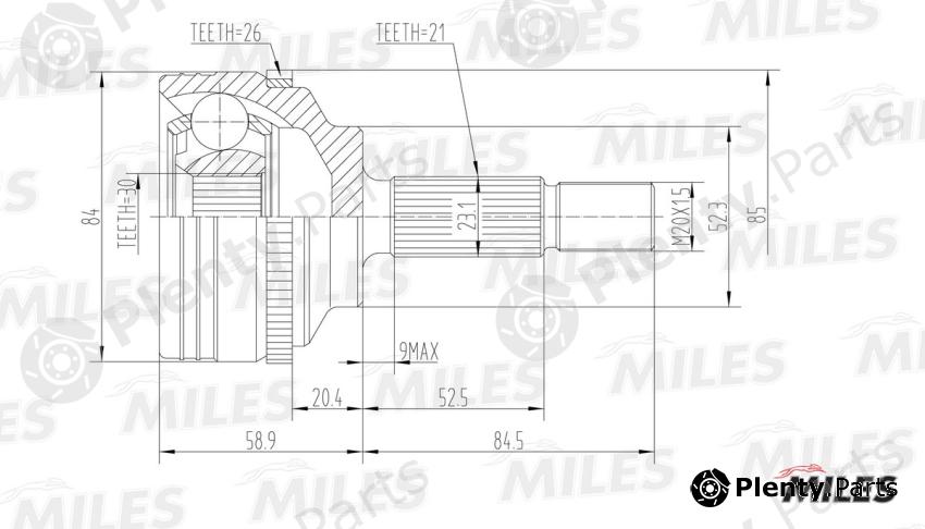  MILES part GA20387 Replacement part