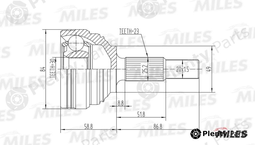  MILES part GA20396 Replacement part