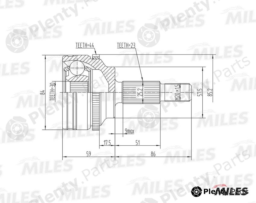  MILES part GA20398 Replacement part