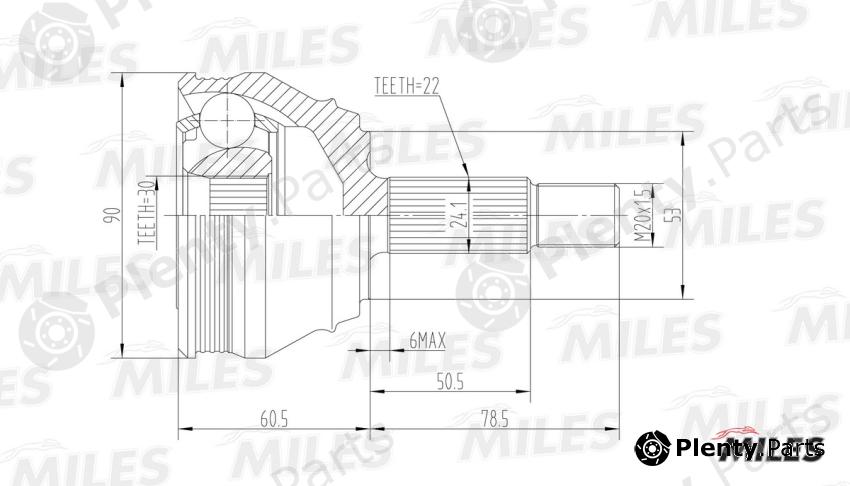  MILES part GA20516 Replacement part
