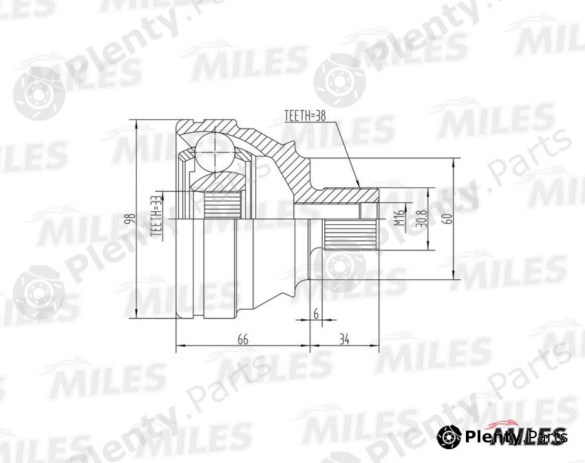  MILES part GA20526 Replacement part