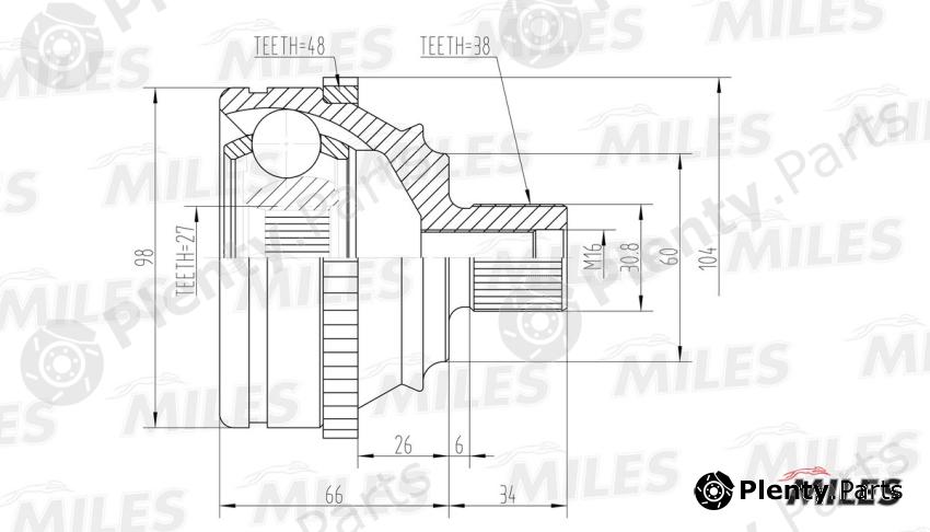  MILES part GA20529 Replacement part