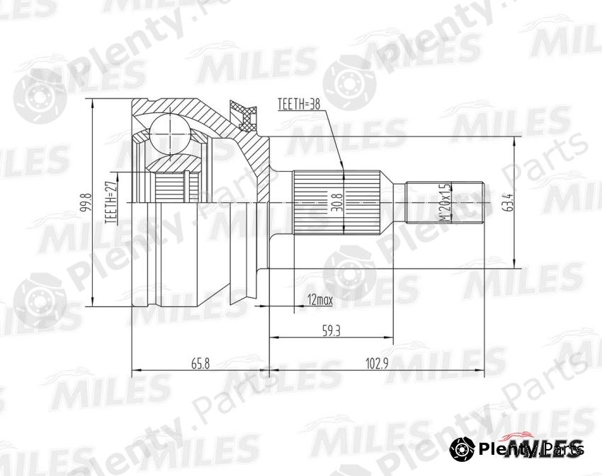  MILES part GA20530 Replacement part