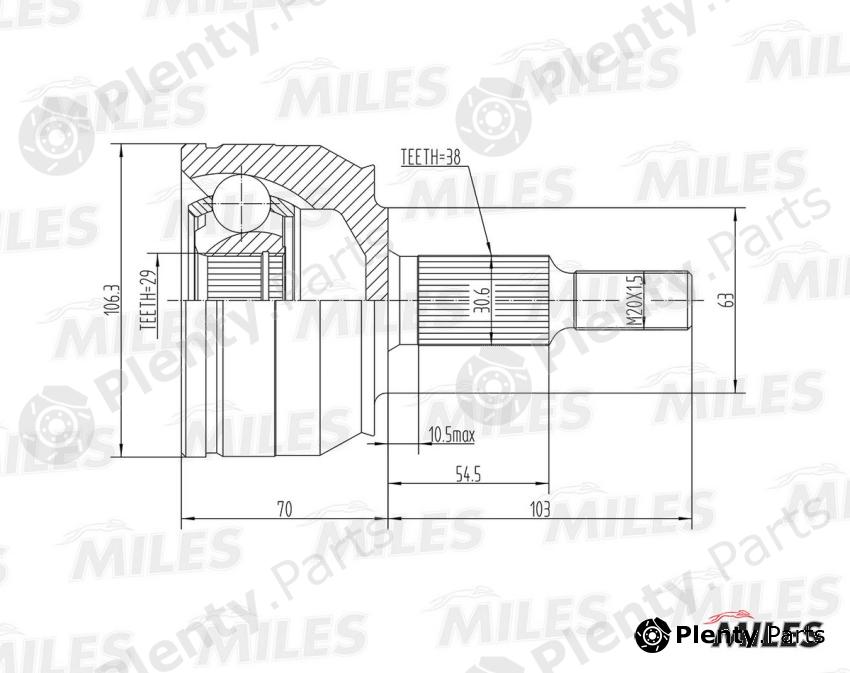  MILES part GA20531 Replacement part