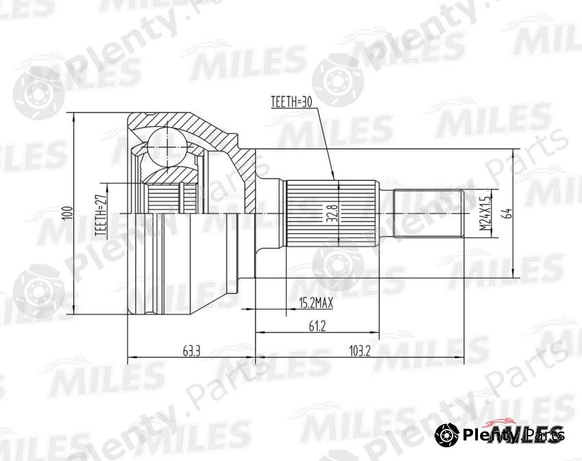  MILES part GA20532 Replacement part