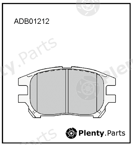  ALLIED NIPPON part ADB01212 Brake Pad Set, disc brake