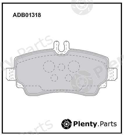 ALLIED NIPPON part ADB01318 Brake Pad Set, disc brake