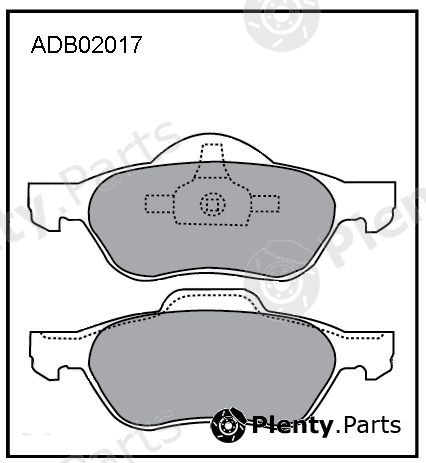  ALLIED NIPPON part ADB02017 Brake Pad Set, disc brake