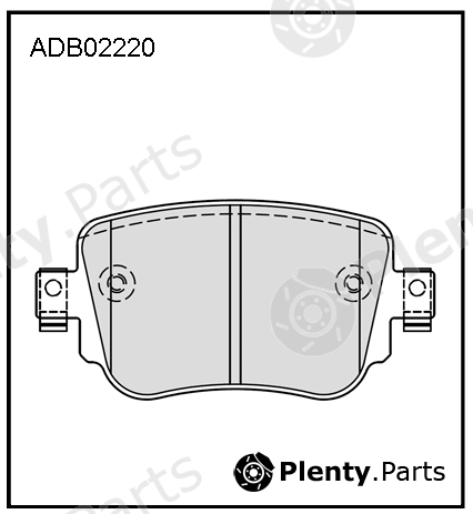  ALLIED NIPPON part ADB02220 Brake Pad Set, disc brake