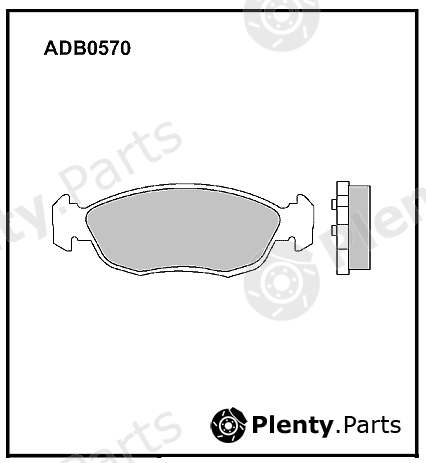  ALLIED NIPPON part ADB0570 Brake Pad Set, disc brake