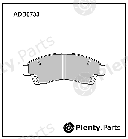  ALLIED NIPPON part ADB0733 Brake Pad Set, disc brake