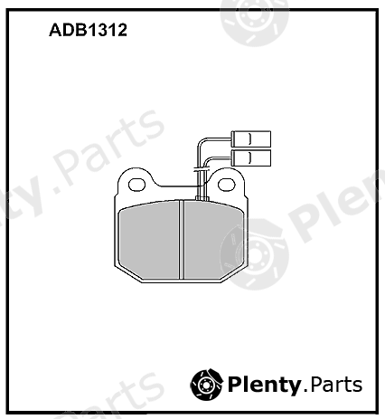  ALLIED NIPPON part ADB1312 Brake Pads Alfa Romeo 75 / Alfa Romeo 90