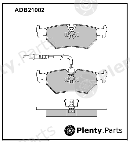  ALLIED NIPPON part ADB21002 Brake Pad Set, disc brake