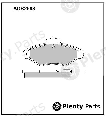  ALLIED NIPPON part ADB2568 Brake Pad Set, disc brake