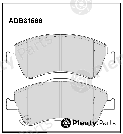  ALLIED NIPPON part ADB31588 Brake Pad Set, disc brake