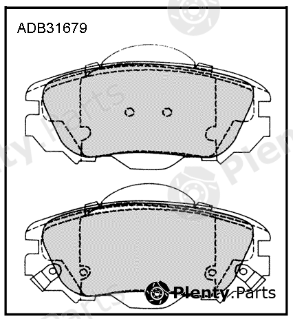  ALLIED NIPPON part ADB31679 Brake Pad Set, disc brake