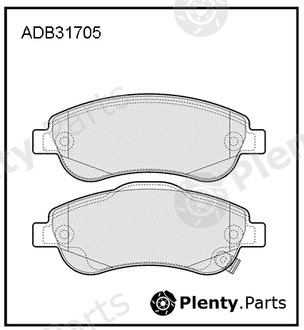  ALLIED NIPPON part ADB31705 Brake Pad Set, disc brake