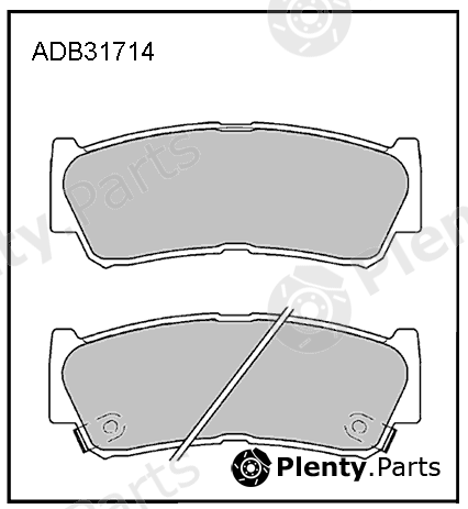  ALLIED NIPPON part ADB31714 Brake Pad Set, disc brake