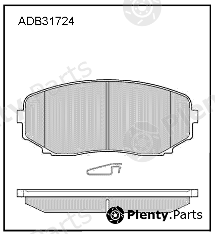  ALLIED NIPPON part ADB31724 Brake Pad Set, disc brake