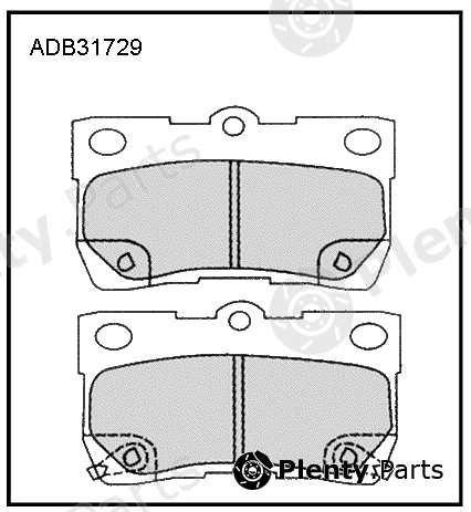  ALLIED NIPPON part ADB31729 Brake Pad Set, disc brake