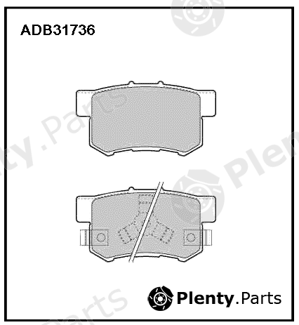  ALLIED NIPPON part ADB31736 Brake Pad Set, disc brake